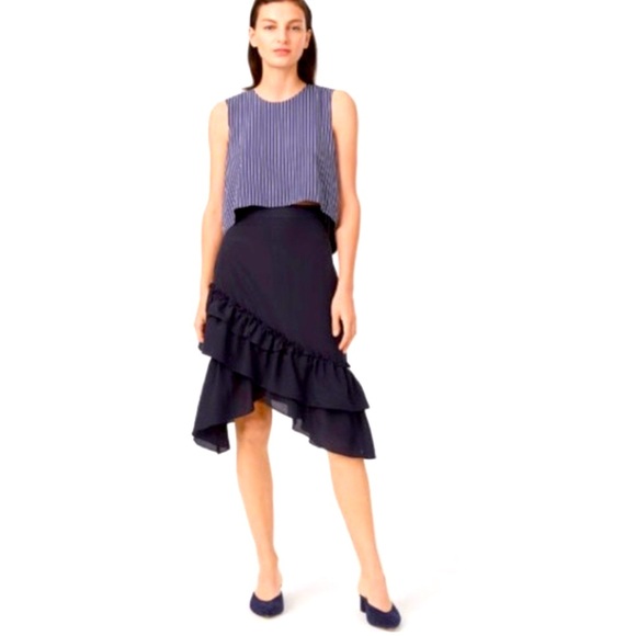 Club Monaco Hespe Skirt (Navy) - Picture 2 of 4